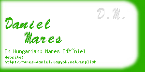 daniel mares business card